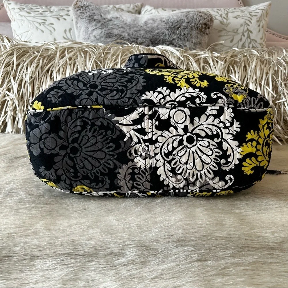 VERA BRADLEY Baroque 2010 Stroll Around Baby Diaper Bag Tote Black Yellow Y2K